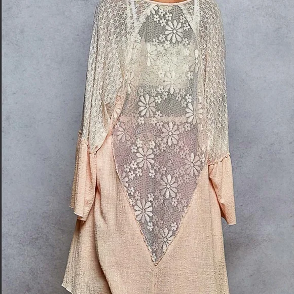 POL Cardigan Bohemian Pink Open Cardigan ! - Picture 2 of 7